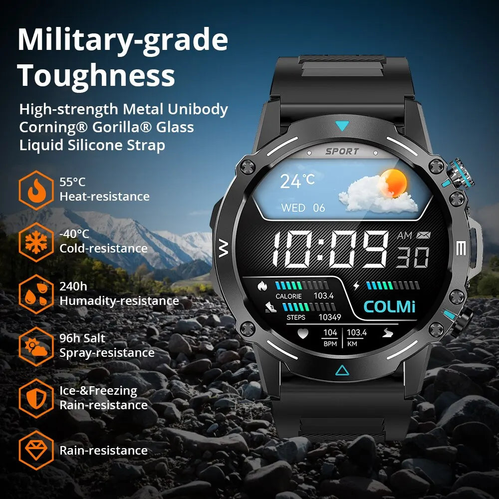 COLMI M42 Smartwatch 1.43'' AMOLED Display 100 Sports Modes Voice Calling Smart Watch Men Women Military Grade Toughness Watch - Uknowucme