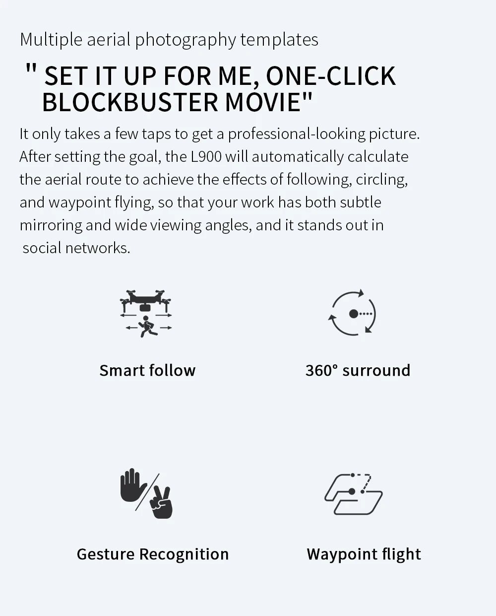 Drone L900 Pro 4K Professional 5G GPS HD Dual Camera Photography Brushless Foldable Quadcopter RC Distance 1.2KM Drones Toys - Uknowucme