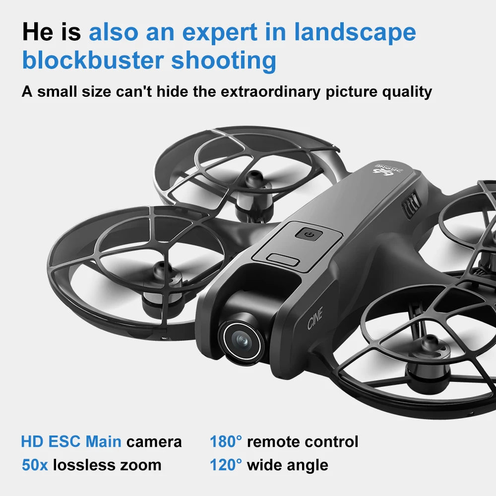 Drone 8k high-definition aerial photography obstacle avoidance brushless quadcopter children's remote control toy 2025 models - Uknowucme