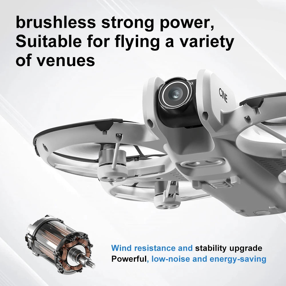 Drone 8k high-definition aerial photography obstacle avoidance brushless quadcopter children's remote control toy 2025 models - Uknowucme