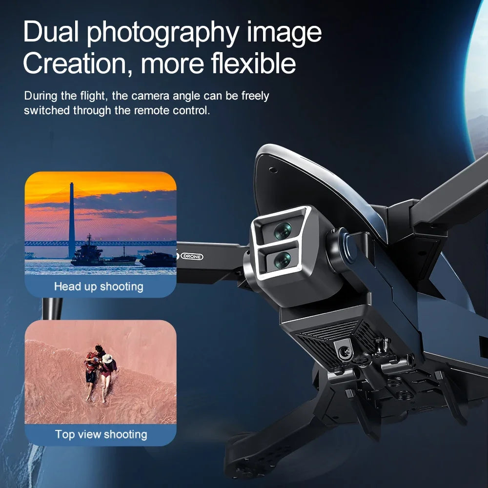 Drone Spray Fighter HD Dual Camera A66 Aerial Photography Drone Obstacle Avoidance Optical Flow with WIFI Signal Headless Mode - Uknowucme