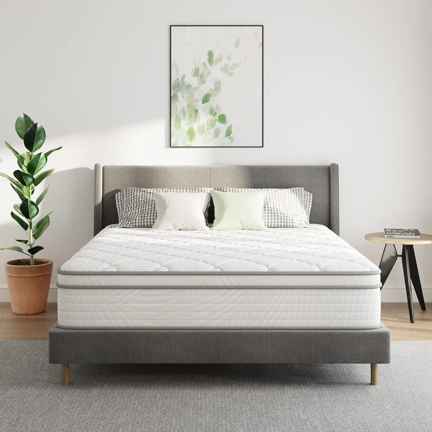 10 inch Queen Size Mattress, Hybrid Mattress Queen Size with Comfortable Foam & Individually Pocket Spring,Queen Mattress in Box - Uknowucme