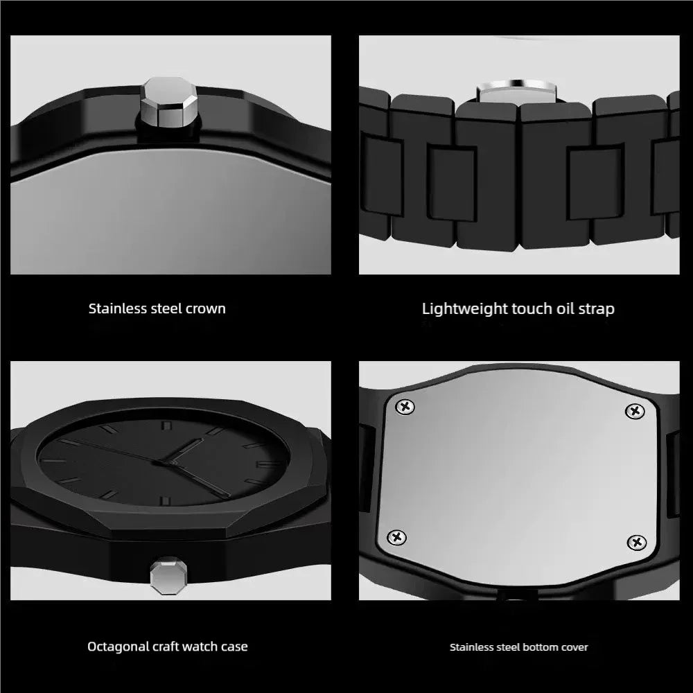 Fashion 2025 Simple Men's Quartz Watch, Casual Business PC Strap, Men's Life Waterproof Watches - Uknowucme