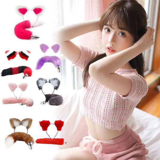 Anal Plug Sexy Fox Tail Vaginal Plug Dildo Masturbation Anal Vibrator Men Prostate Massager Female Masturbator Anal Masturbating