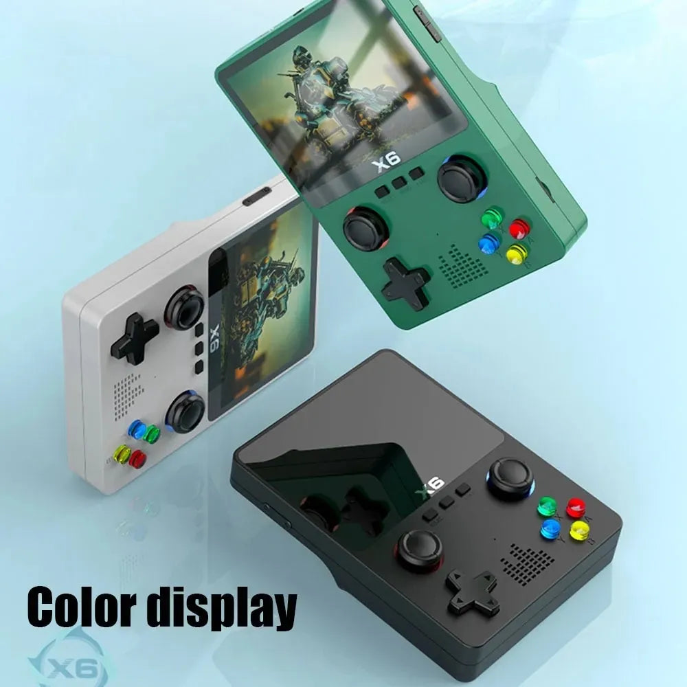 New X6 3.5Inch IPS Screen Handheld Game Player Dual Joystick 11 Simulators GBA Video Game Console for Kids Gifts - Uknowucme