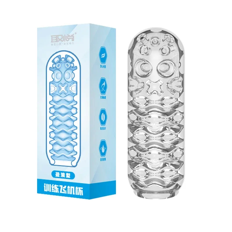Masturbation Cup for Men Penis Massage Pussy Blowjob Toy Sexy Pocket Vagina Adult Goods 18+ Soft Male Exercise