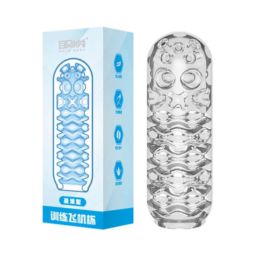 Masturbation Cup for Men Penis Massage Pussy Blowjob Toy Sexy Pocket Vagina Adult Goods 18+ Soft Male Exercise