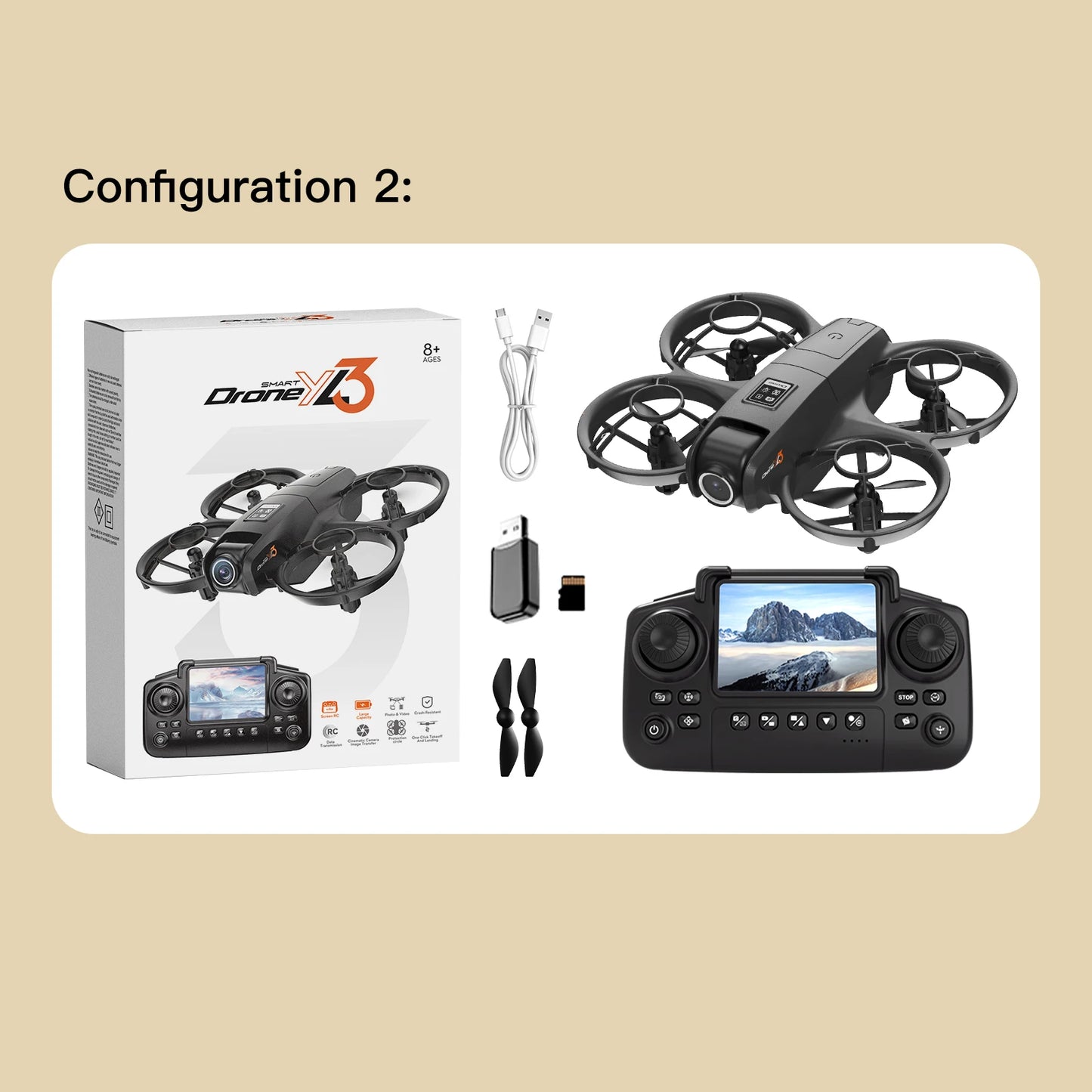 Drone Professional 8K Camera with 5G WiFi FPV UAV Screen YL3 Remote Control and Obstacle Avoidance Quadcopter 2025