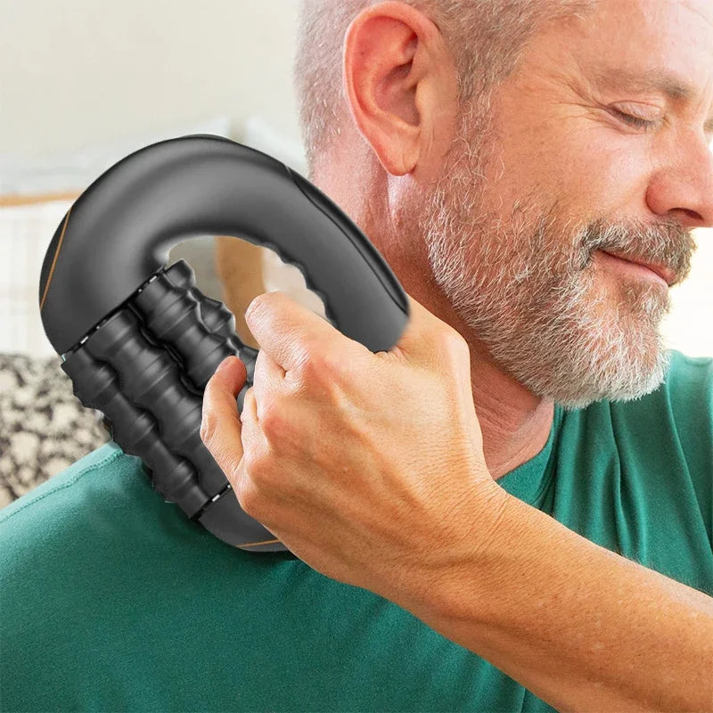 Massage Roller Handheld Deep Muscle Massage Relaxation Gun Suitable For Back And Shoulder Recovery After Exercise and Futness