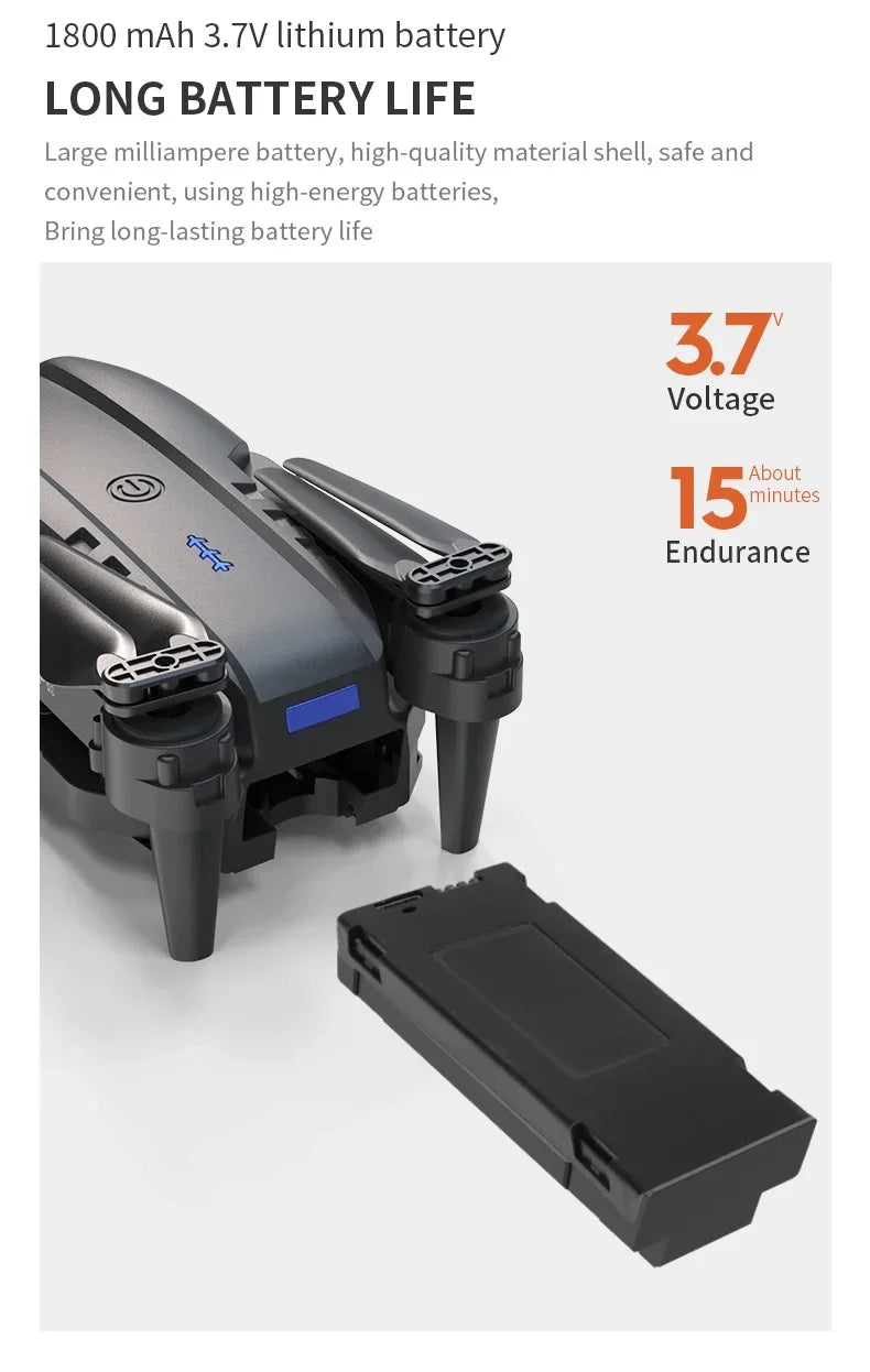 2024 E99Pro RC Drone 4K Professinal With 1080P Wide Angle HD Camera Foldable Helicopter WIFI FPV Height Hold Gift Toy - Uknowucme