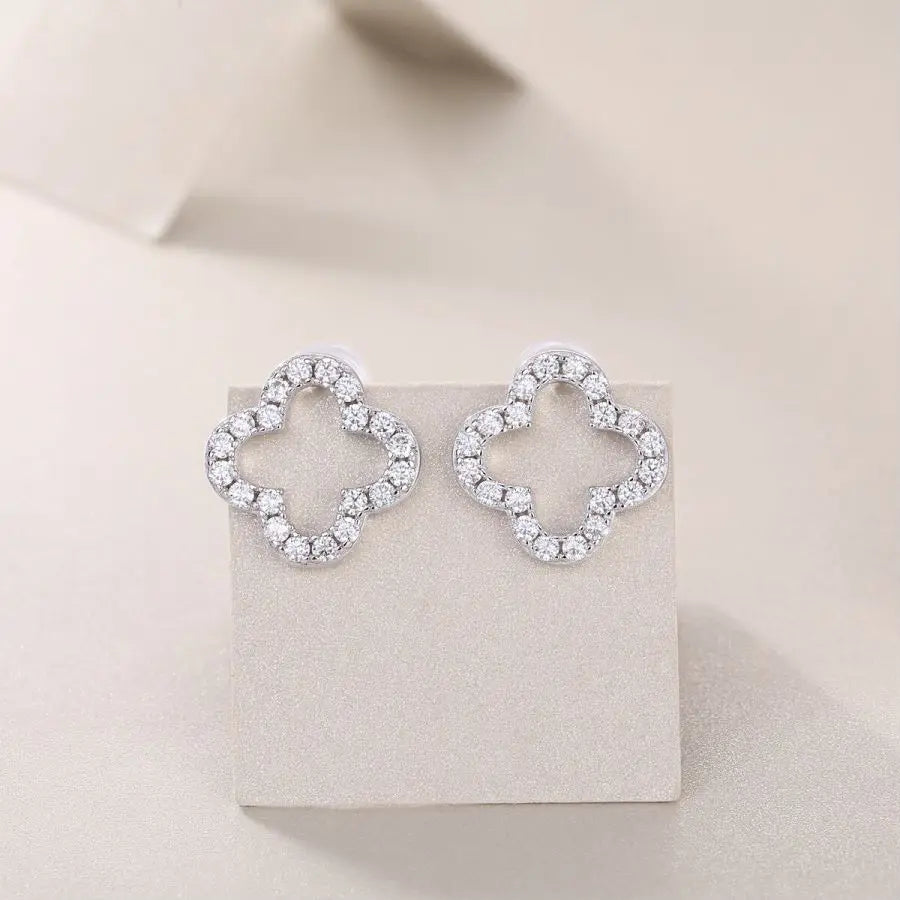 Moissanite Diamond Stud Earrings, 0.07ct D Color VVS1, Hypoallergenic 925 Silver, GRA Certified Luxury Gifts - Uknowucme