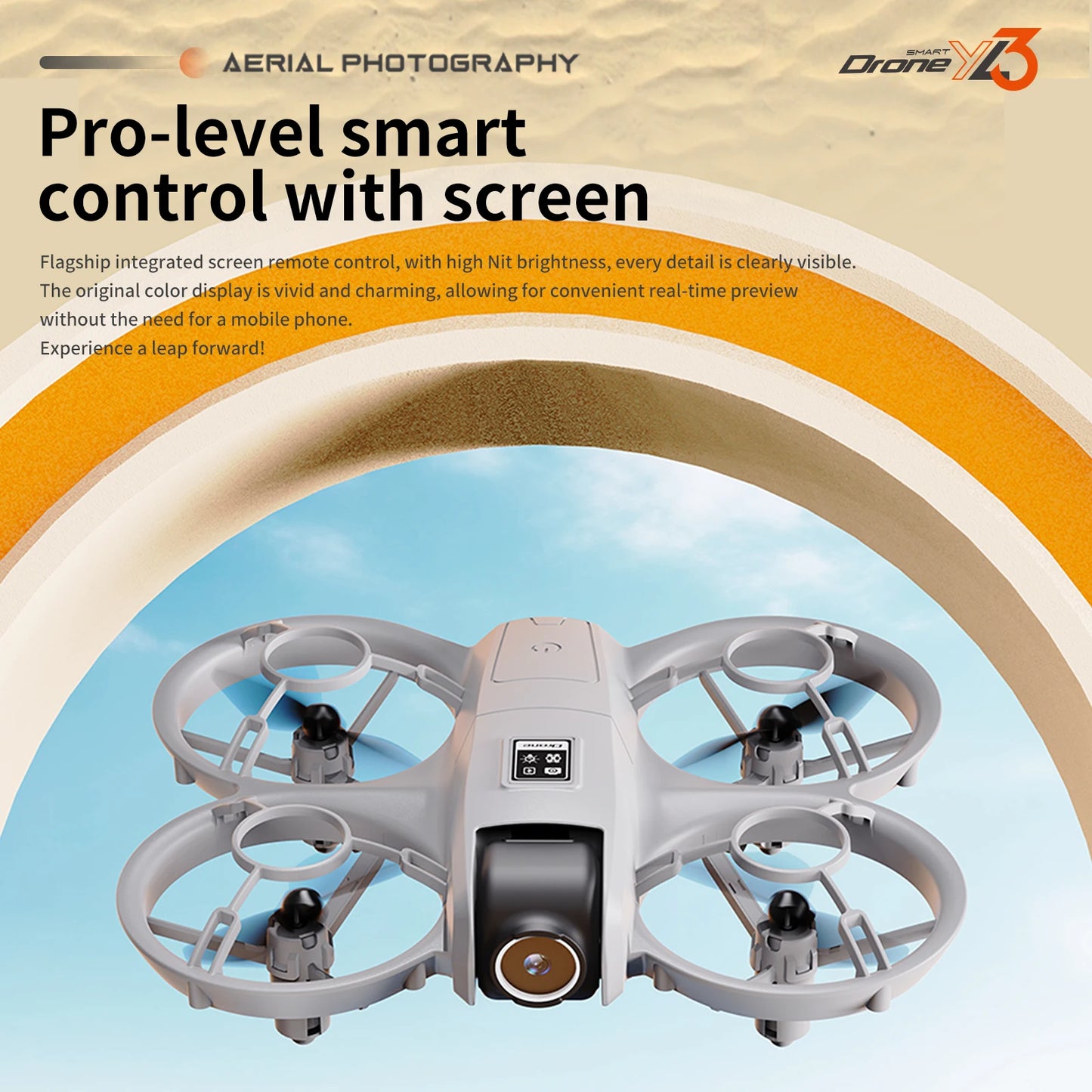 Drone Professional 8K Camera with 5G WiFi FPV UAV Screen YL3 Remote Control and Obstacle Avoidance Quadcopter 2025