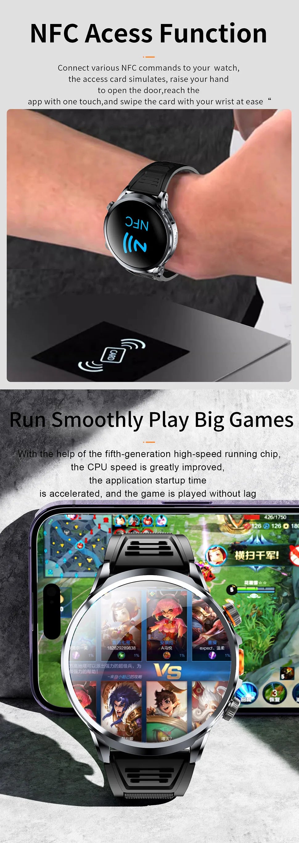 2025 NEW Smart Watch 4G Android 1.95 inch IPS 360*360 Screen With 200W Camera GPS WIFI 32GB ROM Smartwatch With 1100Mah Battery - Uknowucme