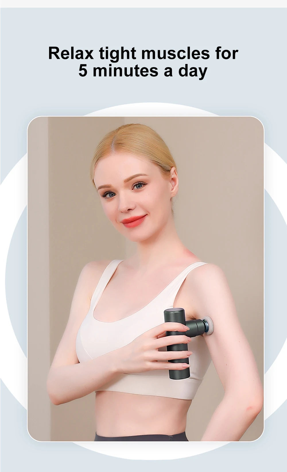 Massage Gun Mini Body Professional Fitness Electric Muscle Gun Deep Vibration Massager for Fitness Sport Massage Relaxation