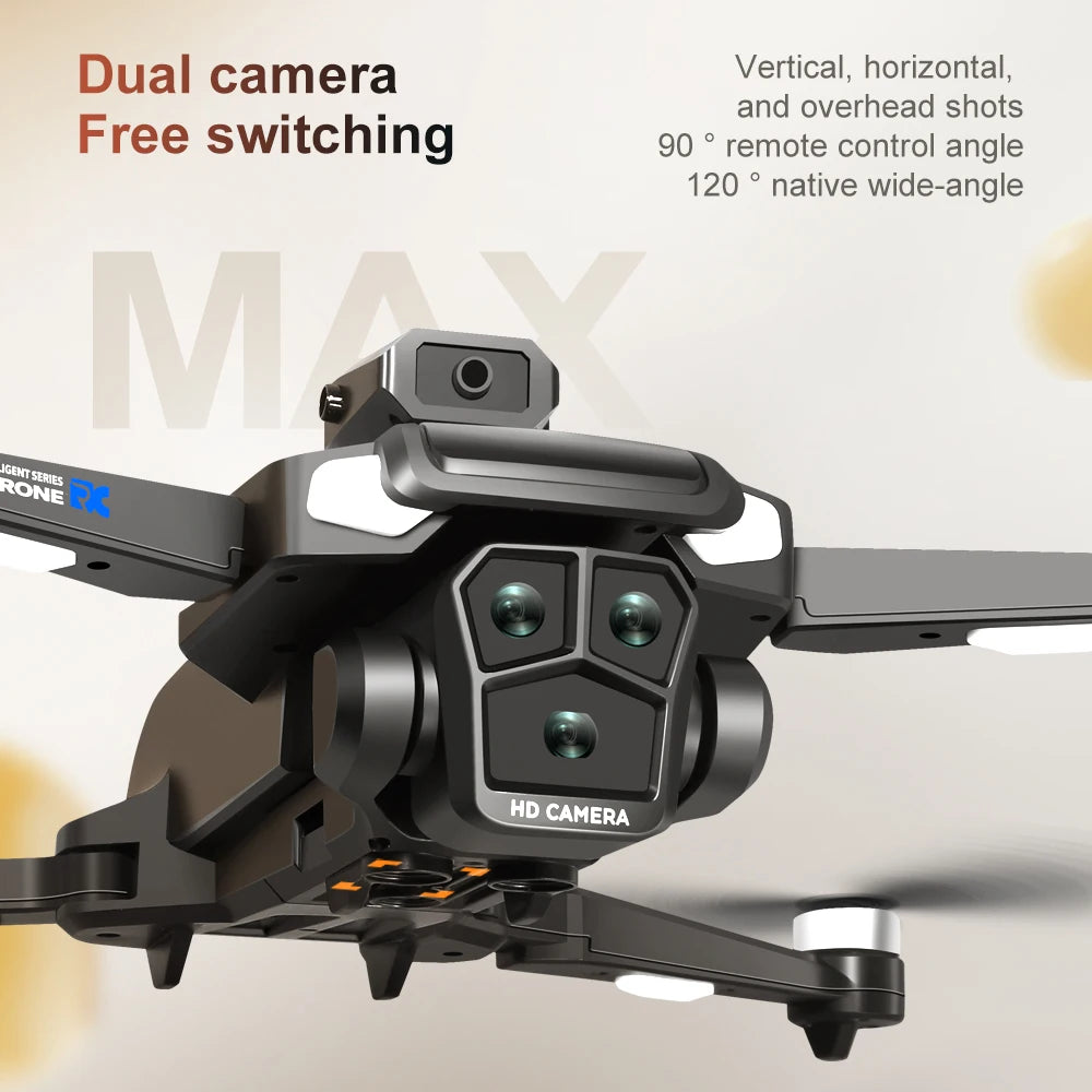Drone 4K HD Brushless Motor Avoidance Drones with 4.5" Screen On Control Dual Cameras Quadcopter Gifts For Children and Adults - Uknowucme
