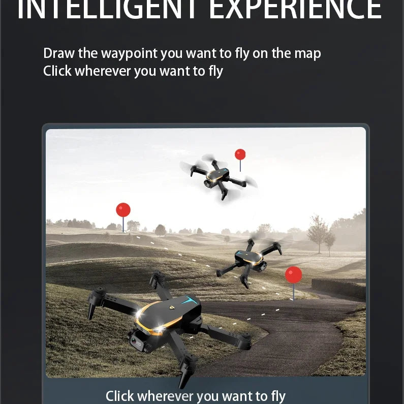 Drone Professinal 8K HD Dual Camera 5G WIFI Wide Angle Optical Flow Localization Brushless Motor RC Quadcopter - Uknowucme