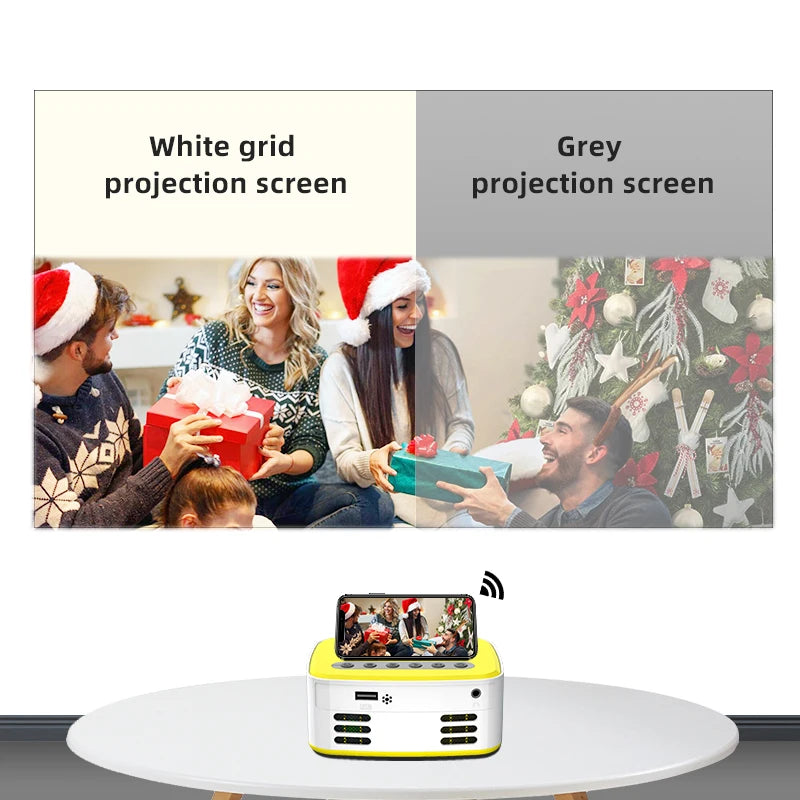 VEIDADZ Projector Screen White Grid Anti-Light 16:9 Projection Screen 60 72 84 100 120 130 in Reflective Cloth for Home Theatre - Uknowucme