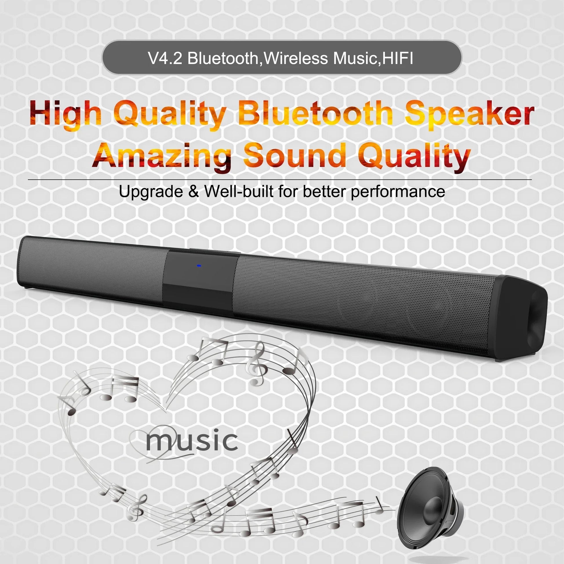 Home Theater Sound System Bluetooth Speaker Computer Speakers For TV Soundbar Box Subwoofer Radio Music Center Boom Box Column - Uknowucme