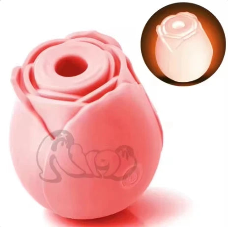 The Best of Hot Seller in the Whole Network Glow or Non Glow Rose style Sucking Vibrator for Women