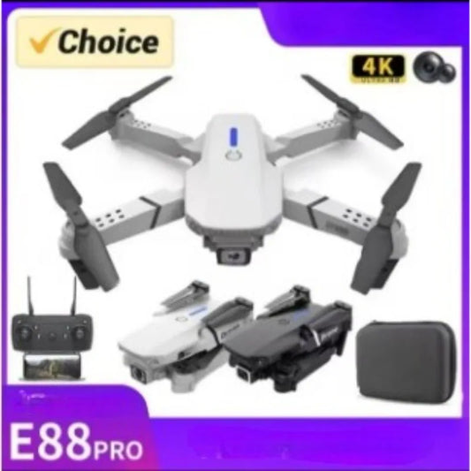 Drone E88 Pro Drone Aerial Photography High Definition 4k Dual Camera Quad Axis Remote Control Aircraft Children's Toys - Uknowucme