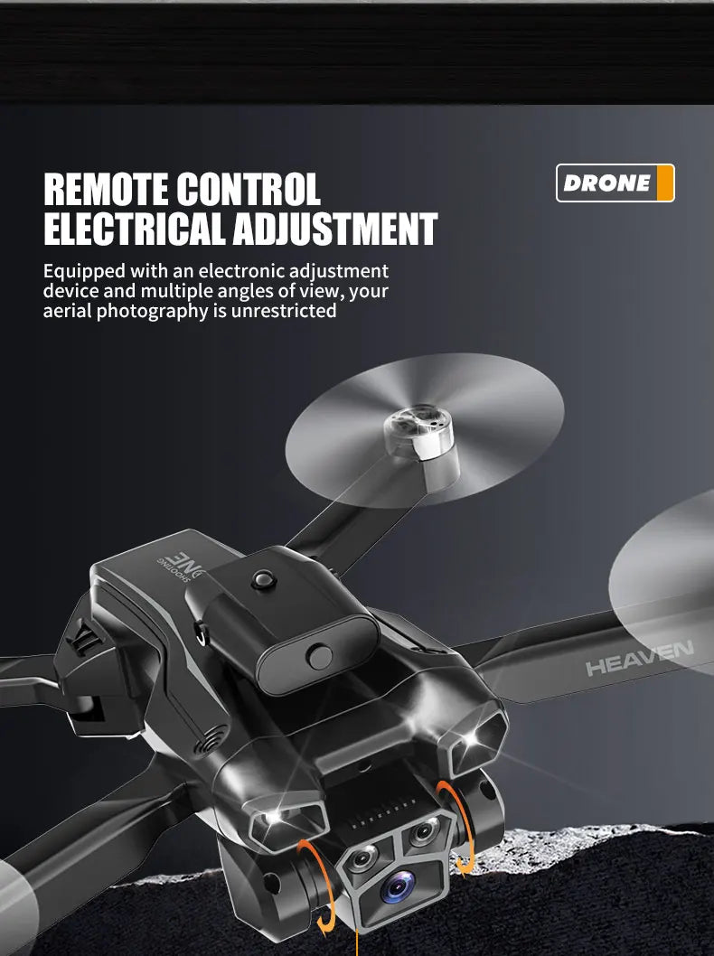 Drone aerial view brushless motor with obstacle avoidance optical flow foldable quadrotor foldable remote control airplane toy - Uknowucme