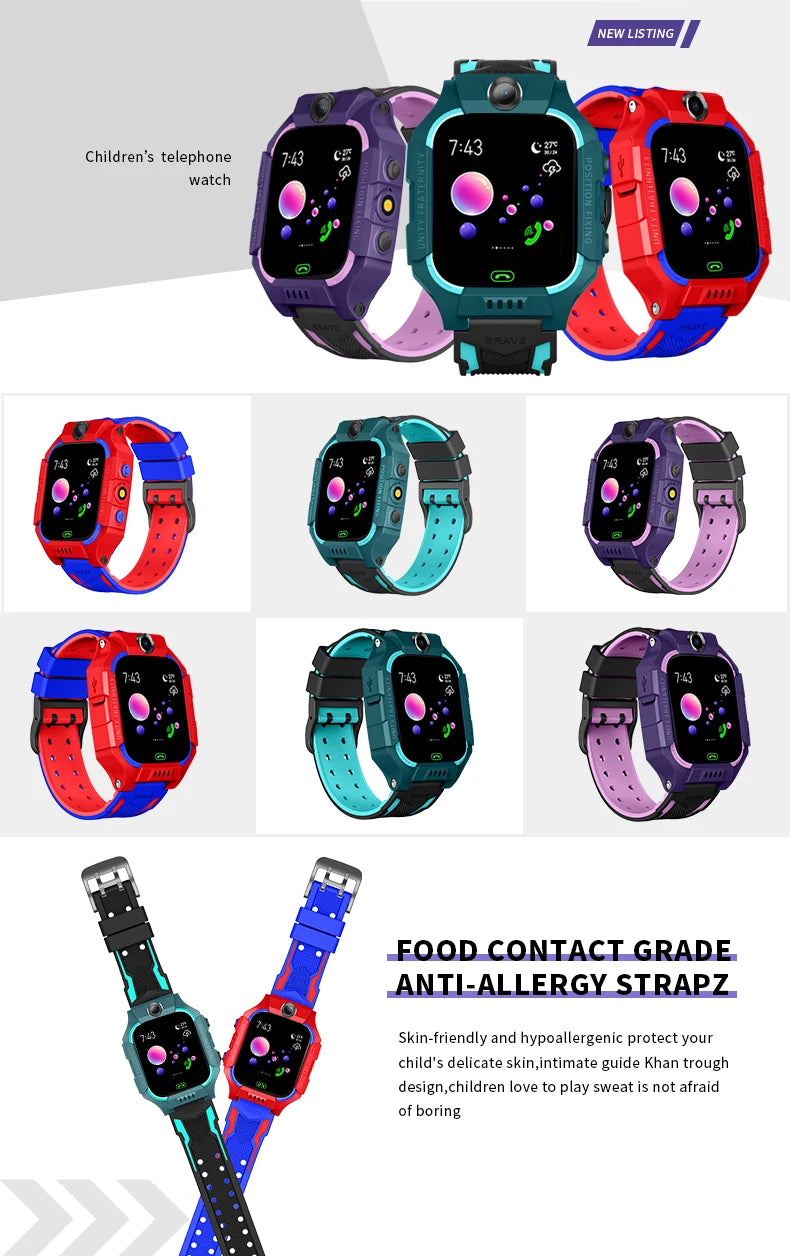 Children's Smart Watch Girl Boy-Smart Watch Children's Watch Age 4-12 Years Old, Intelligence Learning Game Camera Micro Chat Al - Uknowucme