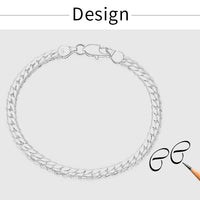 18K Gold/Silver Color 6mm Full Sideways Necklace 8/18/20/24 Inch Chain For Woman Men Fashion Wedding Engagement Jewelry - Uknowucme