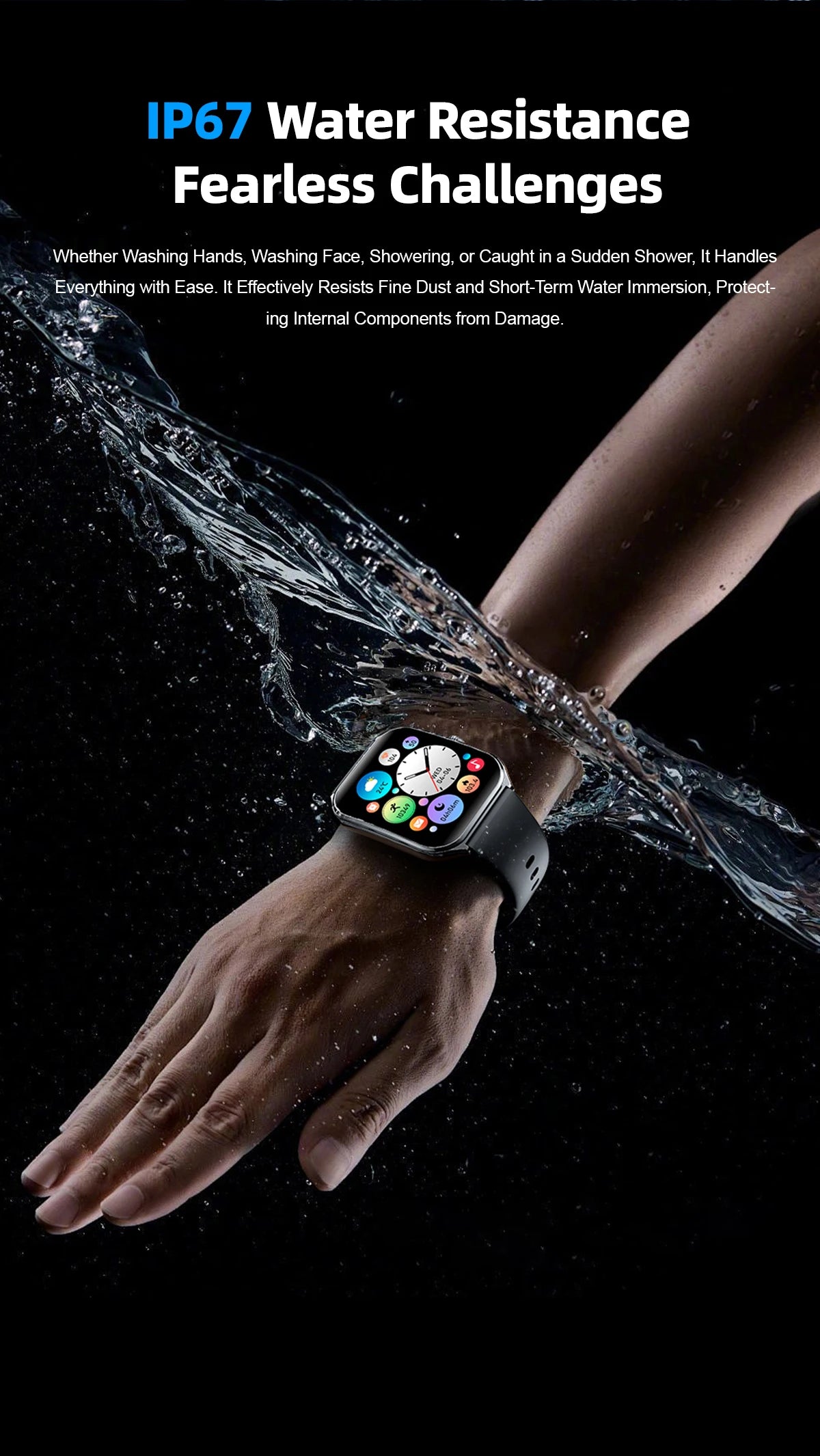 2025 A new smart watch, 1.96-inch sports watch, IP67 waterproof, 110+ sports mode, fitness activity tracker, ultra-thin watch. - Uknowucme