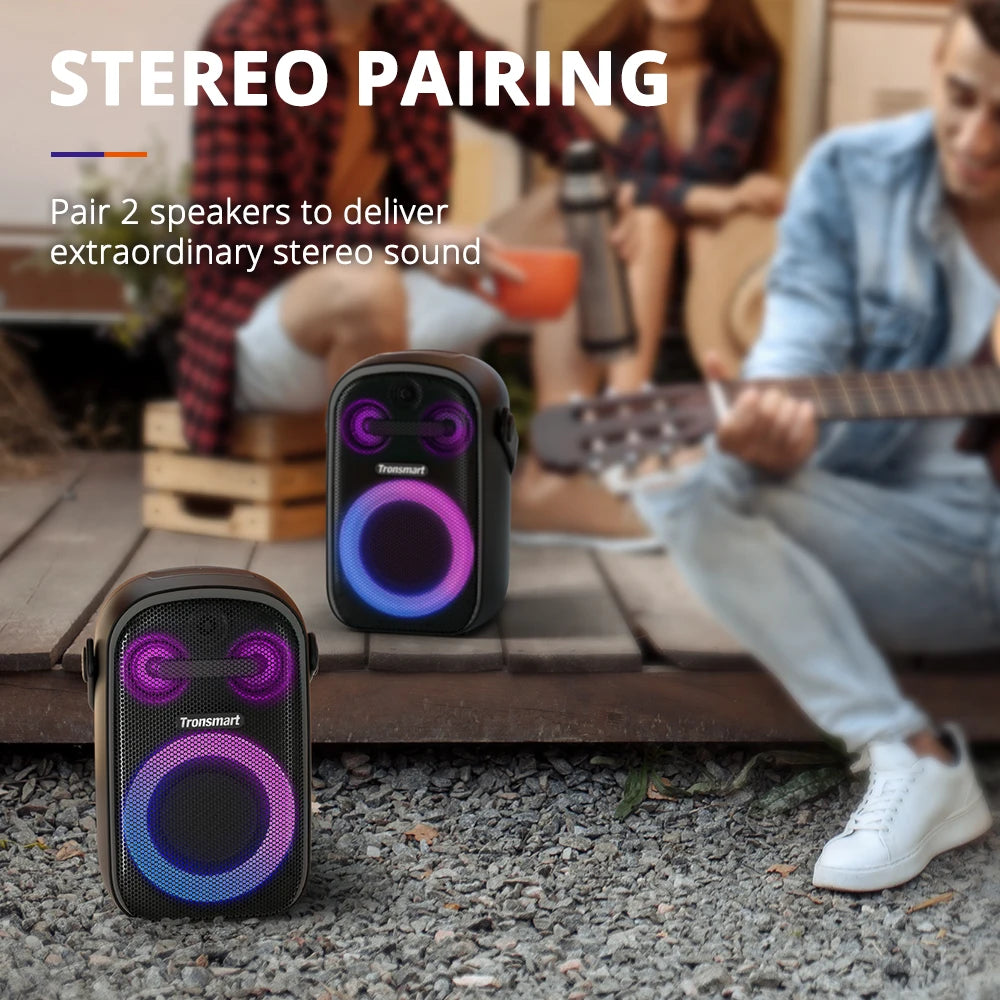 Tronsmart Halo 100 Speaker Halo 110 Bluetooth Speaker with 3-Way Sound System, Dual Audio Modes, App Control, for Karaoke, Party - Uknowucme