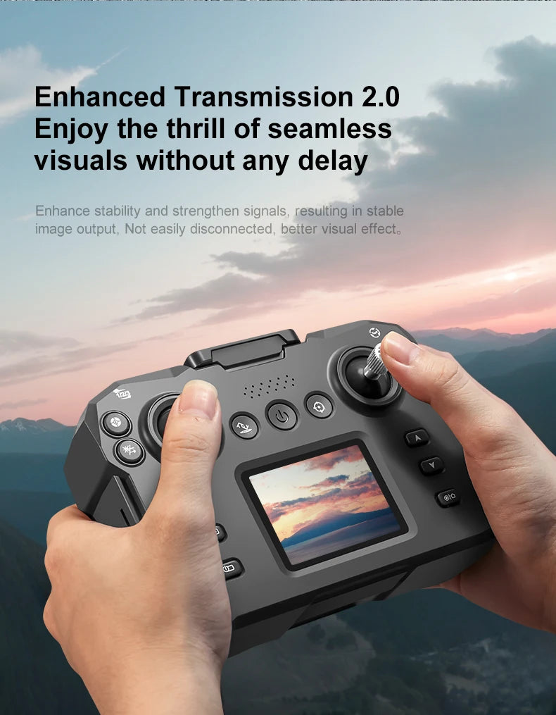 Drone New Upgrade with Screen Remote Control K12 MAX 8K HD Mini Dron Obstacle Avoidance Brushless Aerial UAV FPV Quadcopter Toys