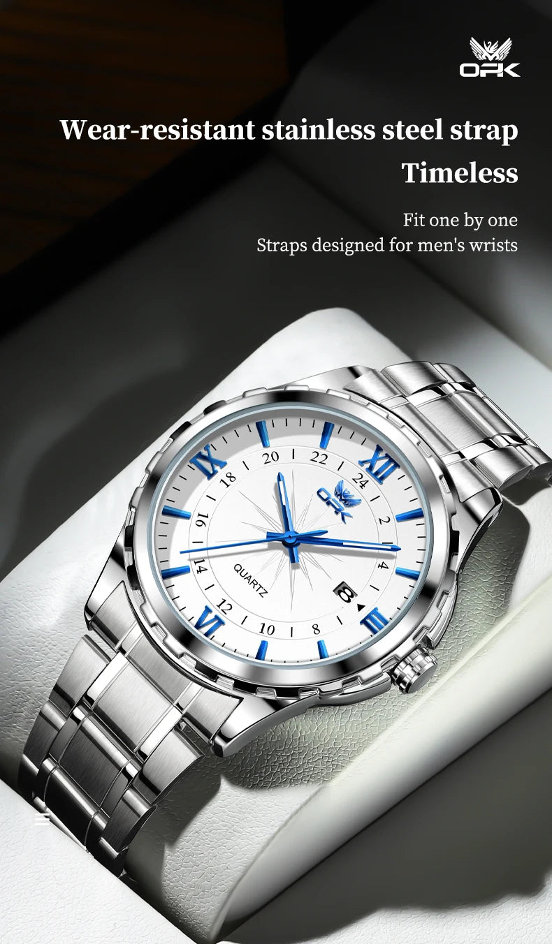 OPK Brand Men Wristwatch Waterproof Steel Belt 6003 Classic Watches sell well - Uknowucme