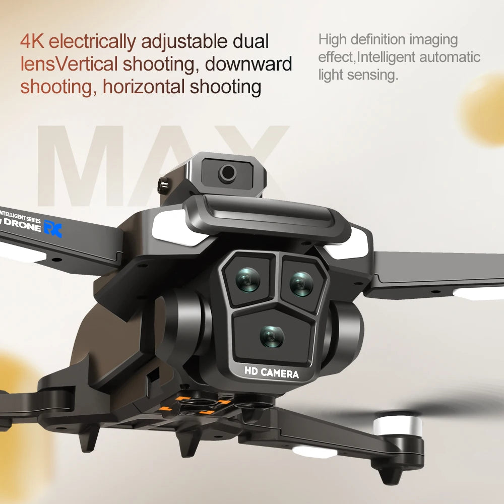 Drone 4K HD Brushless Motor Avoidance Drones with 4.5" Screen On Control Dual Cameras Quadcopter Gifts For Children and Adults - Uknowucme