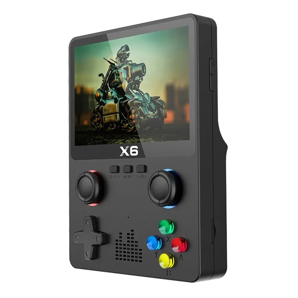 New X6 3.5Inch IPS Screen Handheld Game Player Dual Joystick 11 Simulators GBA Video Game Console for Kids Gifts - Uknowucme