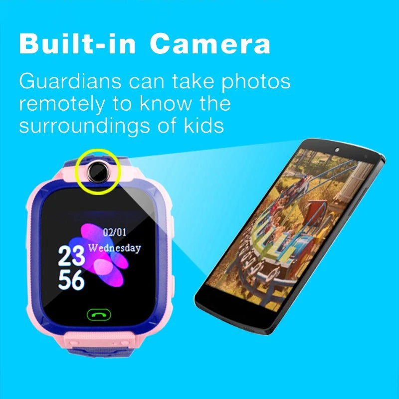 Smart Watch For Kids - Location, Camera, Video, Music, Games, Alarm, Calculator - Uknowucme
