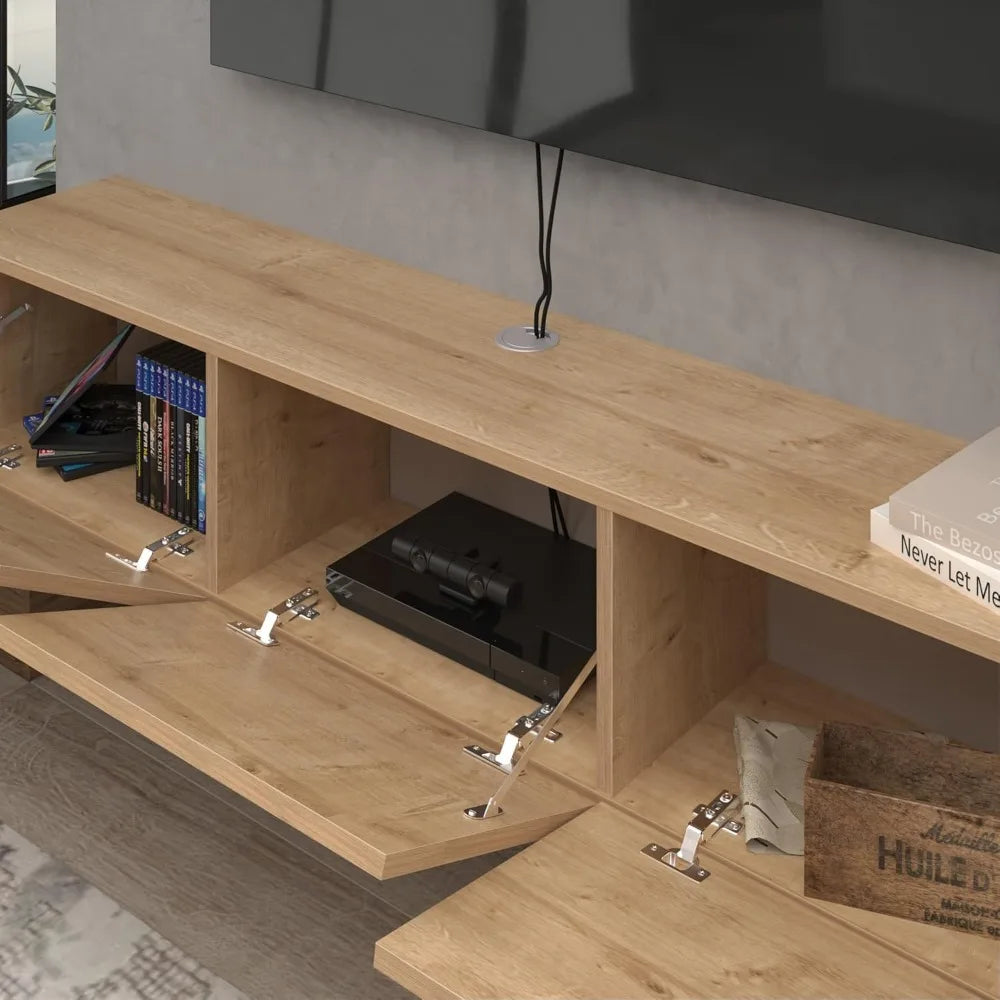 Atelier Mobili TV Stands for Living Room, TV Stand up to 75 inch TV, Floating TV Stand Wall Mounted, Floating Entertainment Cent