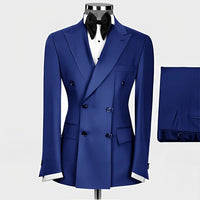 Formal Men's Suit 2-piece Peak Lapel Blazer Groom Wedding Tuxedo Classic Slim Fit Outfit Tailor-made Tuxedo for Male - Uknowucme