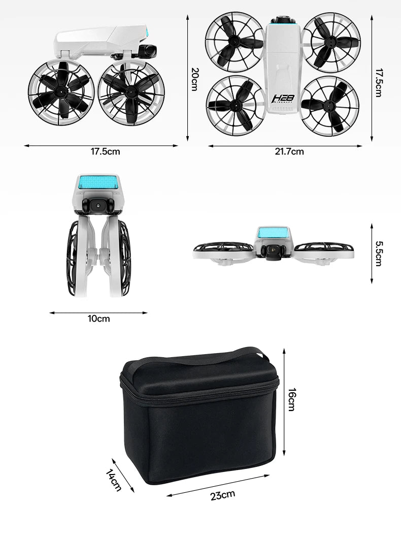 Drone H28 : gyroscope 6 axes pour un vol 360° stable, technologie 2,4 GHz, Automatic facial recognition photo-taking