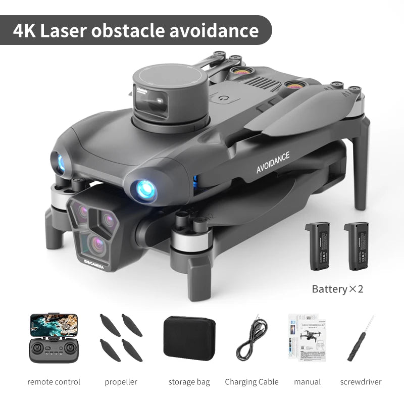 Drone 4K HD Brushless Motor Avoidance Drones with 4.5" Screen On Control Dual Cameras Quadcopter Gifts For Children and Adults - Uknowucme