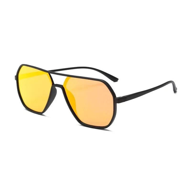 New Body Frame Sunglasses Ins Large Frame Display Face Small Sunglasses Men and Women Fashion Driving UV Glasses - Uknowucme