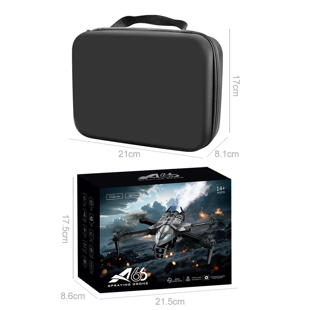 Drone Spray Fighter HD Dual Camera A66 Aerial Photography Drone Obstacle Avoidance Optical Flow with WIFI Signal Headless Mode - Uknowucme