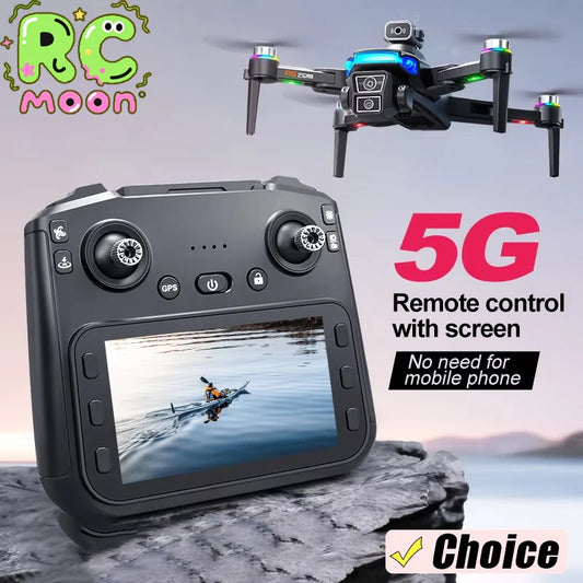 RG706 MAX Drone With 4.5-inch Screen Control,Brushless 360 Obstacle Motor,GPS, Obstacle Avoidance,HD Aerial Photography UAV