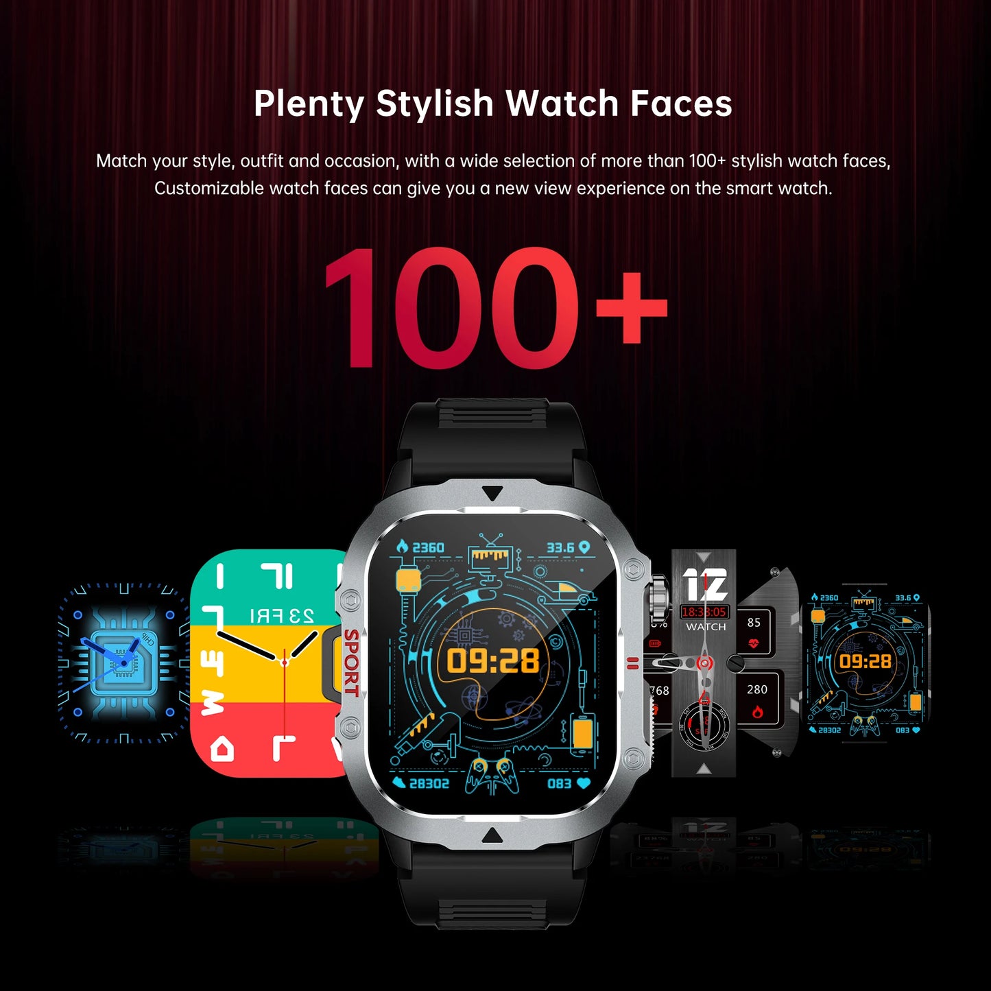 New Smart Watch Men Women  HD Screen  Route tracking BT Phone Call Sport and Health Monitor Full Touch Screen Smartwatch