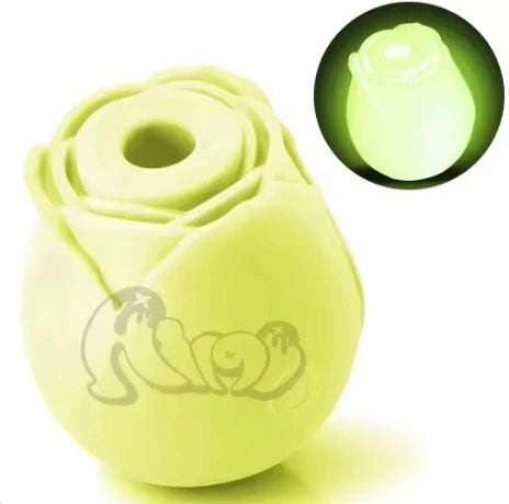 The Best of Hot Seller in the Whole Network Glow or Non Glow Rose style Sucking Vibrator for Women