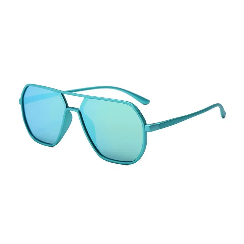 New Body Frame Sunglasses Ins Large Frame Display Face Small Sunglasses Men and Women Fashion Driving UV Glasses - Uknowucme