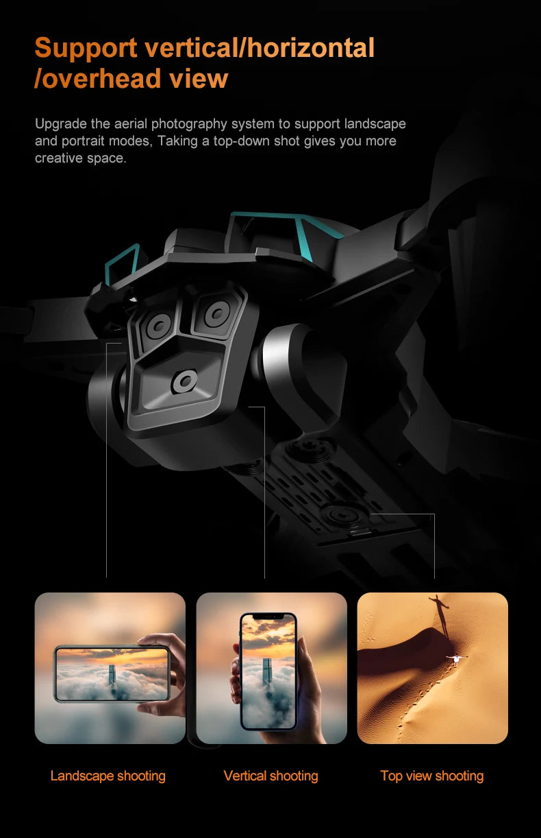 Drone New Upgrade with Screen Remote Control K12 MAX 8K HD Mini Dron Obstacle Avoidance Brushless Aerial UAV FPV Quadcopter Toys