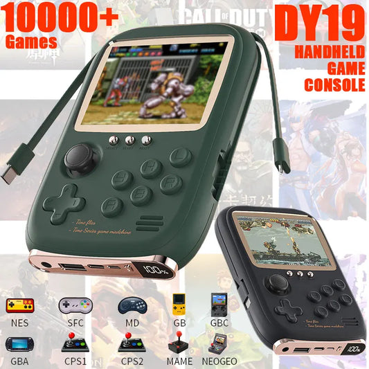 Handheld Mini Player 10000 Games Built in 2 Cables 6000mAh Video Game Power Bank Portable Retro Game Console Mini Game Machine