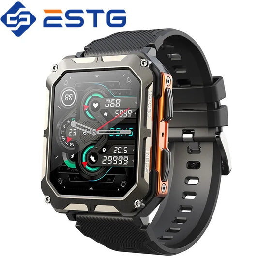 Smart Watch C20 PRO 1.83 Inch Men Music BT Call Outdoor Sports Fitness Tracker Heart Rate Blood Pressure Smartwatch