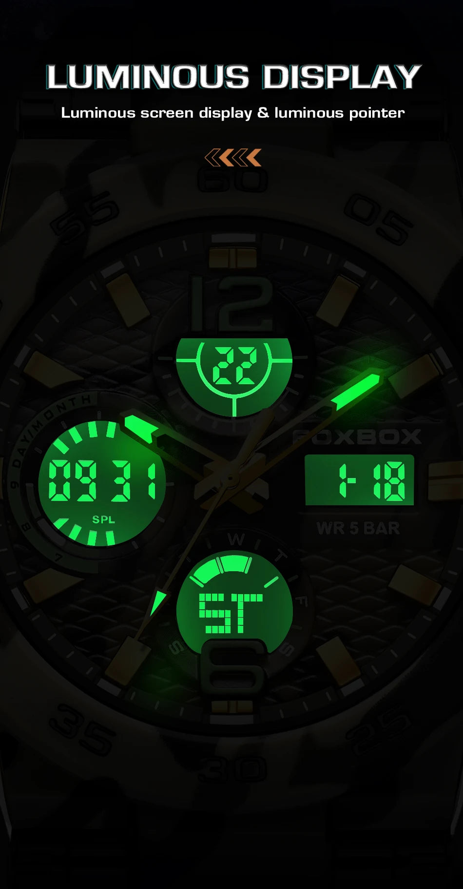 FOXBOX Military Digital Watch for Men Camouflage Waterproof Wristwatch Mens Shockproof Sport Quartz Tactical Clock Montre Homme - Uknowucme