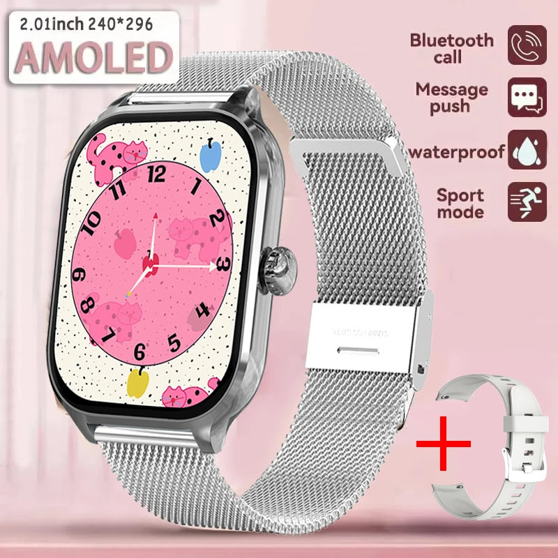 New Smart Watch For Android iOS 2.01" Smartwatch Answer Make Call Waterproof Sports Fitness Tracker Heart Rate Sleep Monitoring