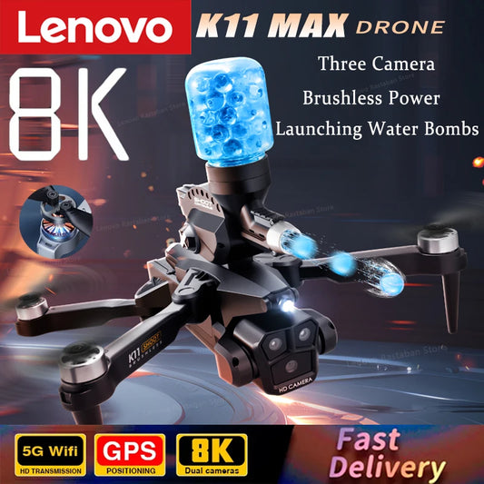 Lenovo Drones K11MAX Profesional 8k Gps Brushless Drone With Camera UAV Bullet Remote Control Plane Child Drone Free Shipping